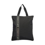 Zwarte Casual Tote Tas Emporio Armani EA7 , Black , Dames