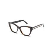 Bruin/Havana Optisch Montuur Dior , Brown , Dames