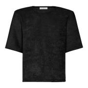Zachte Sponge T-Shirt Sylvia Stijl MVP wardrobe , Black , Dames