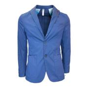 Blauwe Herenjas met Zak 0-105 , Blue , Heren