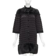 Pre-owned Fur outerwear Fendi Vintage , Black , Dames