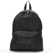 Pre-owned Nylon backpacks Versace Pre-owned , Black , Dames