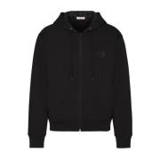 Zwarte VLogo Signature Rits Hoodie Valentino Garavani , Black , Heren