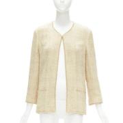 Pre-owned Cotton outerwear Chanel Vintage , Beige , Dames