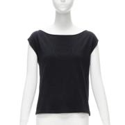 Pre-owned Cotton tops Chanel Vintage , Black , Dames