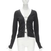 Pre-owned Silk tops Gucci Vintage , Black , Dames