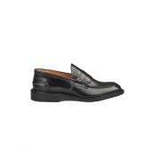 Klassieke Penny Loafers in Zwart Leer Tricker's , Black , Heren