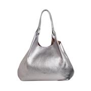 Grote Metallic Dua Schoudertas Gianni Chiarini , Gray , Dames