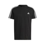Basis T-Shirt Adidas , Black , Heren