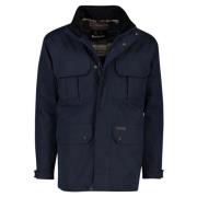 Donkerblauwe Winterjas Barbour , Blue , Heren