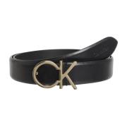 Zwart Logo Riem voor Vrouwen Calvin Klein , Black , Dames