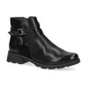 Zwarte Casual Gesloten Booties Caprice , Black , Dames