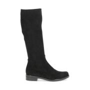 Zwarte Stretch Casual Enkellaarzen Caprice , Black , Dames