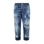 Elegante Boot-Cut Jeans voor Heren Dsquared2 , Blue , Heren