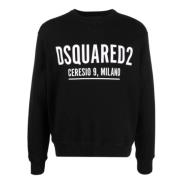 Zwarte Sweaters voor Heren Dsquared2 , Black , Heren