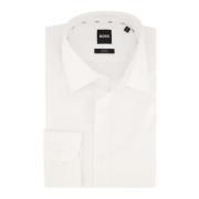 Witte Slim Fit Overhemdjurk Hugo Boss , White , Heren