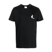 T-shirt met bedrukt logo Isabel Marant , Black , Heren