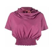 Paarse Polyamide Top Fw21 Collectie Kenzo , Purple , Dames