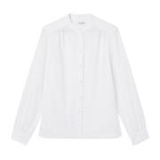 Blouse met opstaande kraag, relaxed Marc O'Polo , White , Dames