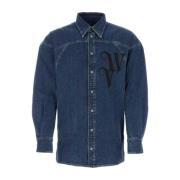 Denim Overhemd Vivienne Westwood , Blue , Heren