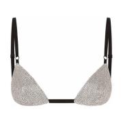 Rhinestones Beha - Schitterende Stijl Dolce & Gabbana , Gray , Dames