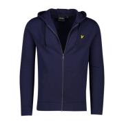 Donkerblauwe Vest met Ronde Hals Lyle & Scott , Blue , Heren