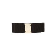 Haaraccessoire met logo-omrande strik Salvatore Ferragamo , Black , Da...