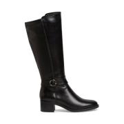 Zwarte Casual Enkellaarzen Tamaris , Black , Dames