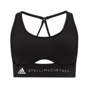 Sportbeha met logo Adidas by Stella McCartney , Black , Dames