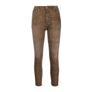 Luipaardprint Skinny Jeans Golden Goose , Brown , Dames