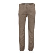 Bruine Geruite Chino Broek MAC , Brown , Heren