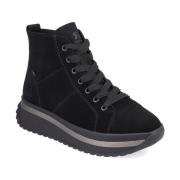 Zwarte Gesloten Booties Rieker , Black , Dames