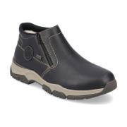 Zwarte Casual Gesloten Booties Rieker , Black , Heren