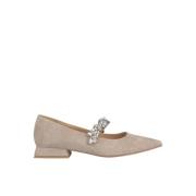 Camel Ballerina met Versierd Detail Alma EN Pena , Brown , Dames