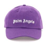 Logo Baseballpet met Geborduurde Letters Palm Angels , Purple , Heren