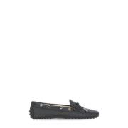 Zwarte Loafers van Geperst Leer Tod's , Black , Dames