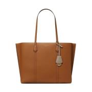 Licht Umber Triple-Compartiment Tote Tory Burch , Beige , Dames