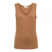 Mouwloos topje &Co Woman , Brown , Dames