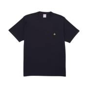 Logo katoen T-shirt Brooks Brothers , Blue , Heren