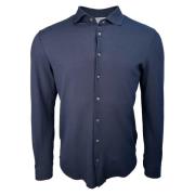 Soft Piqué Shirt Gran Sasso , Blue , Heren