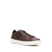 Bruine Leren Sneakers voor Modieuze Mannen Hogan , Brown , Heren