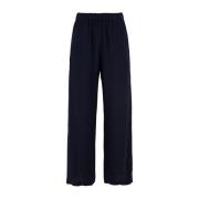 Donkerblauwe Broek Aspesi , Blue , Dames