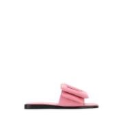 Roze Puffy Leren Pantoffels Boyy , Pink , Dames