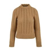 Beige Truien voor Dames Aspesi , Beige , Dames