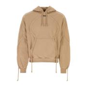 Katoenen Sweatshirt in Biscuit Bluemarble , Beige , Heren