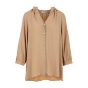 Rondine Dd11 08 Roze Shirt Douuod Woman , Beige , Dames