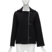 Pre-owned Cashmere outerwear Hermès Vintage , Black , Dames