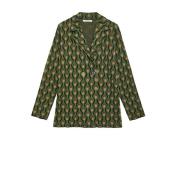 Comfort Blazer met Speciale Knopen Maliparmi , Green , Dames