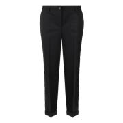 Geborduurde Wollen Broek met Pailletten P.a.r.o.s.h. , Black , Dames