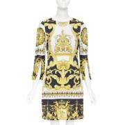 Pre-owned Fabric dresses Versace Pre-owned , Yellow , Dames